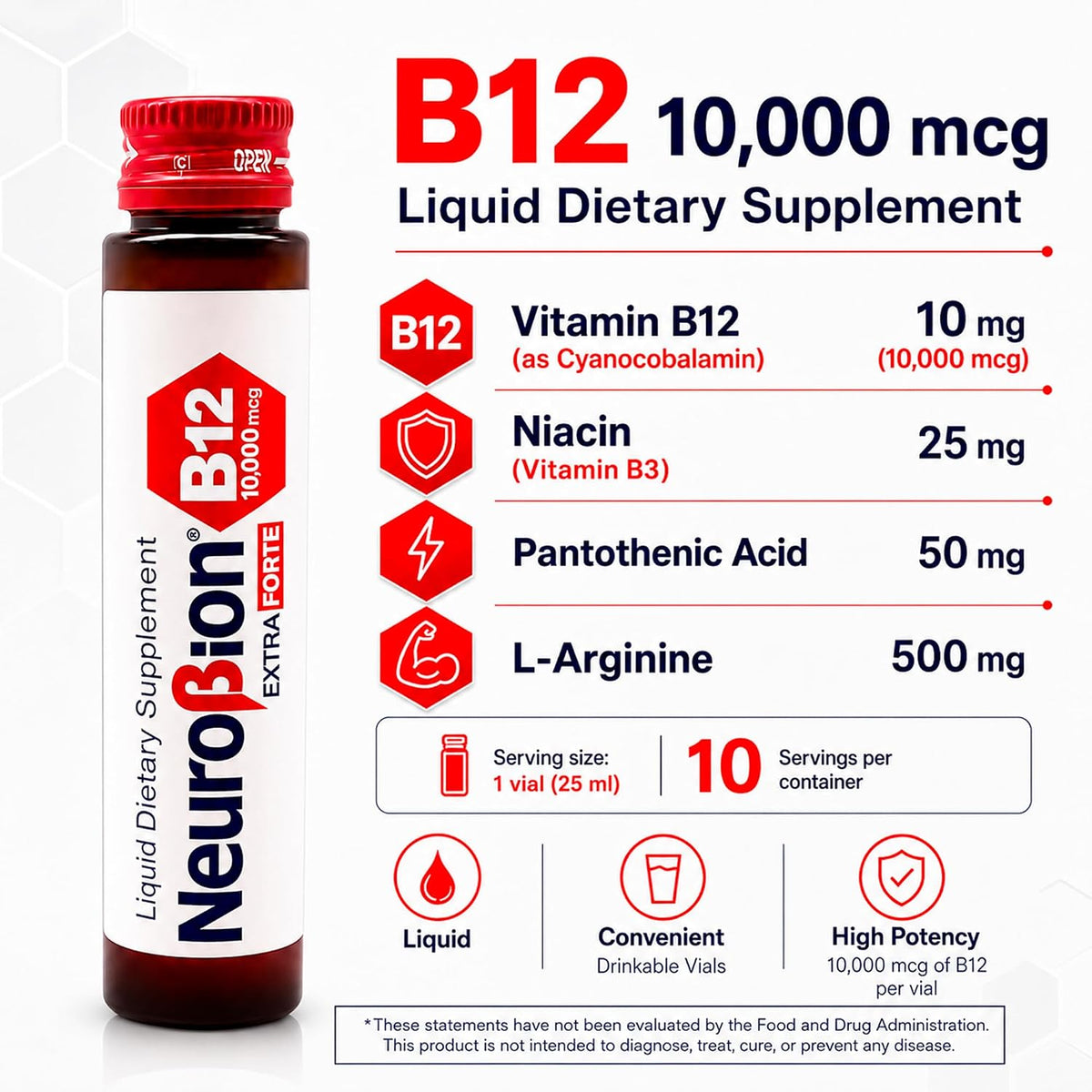 Neurobion Extra Forte B12 10,000 mcg Liquid Food Supplement - görsel 5