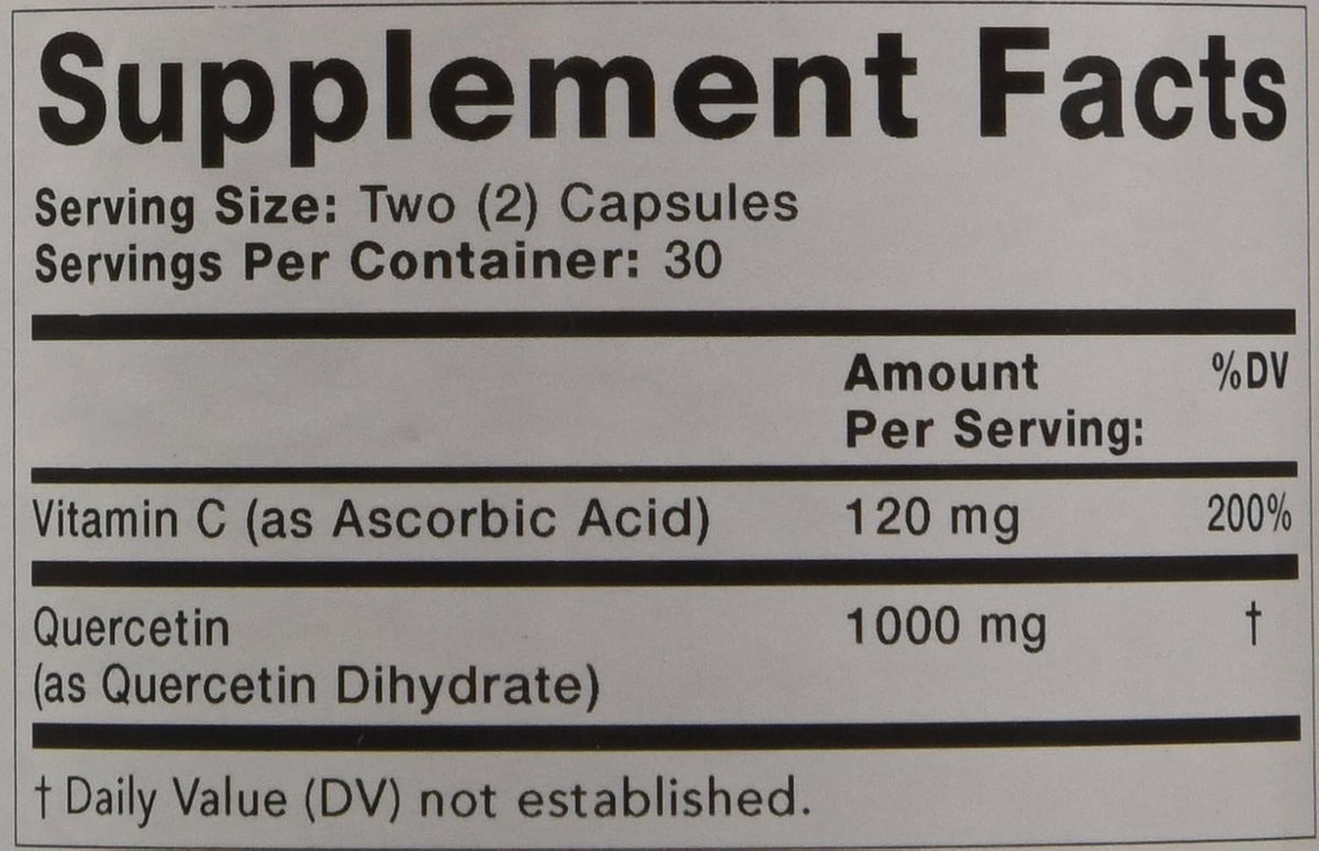 Olympian Labs Quercetin Plus - 1000 mg - 60 Vegetarian Capsules - görsel 3