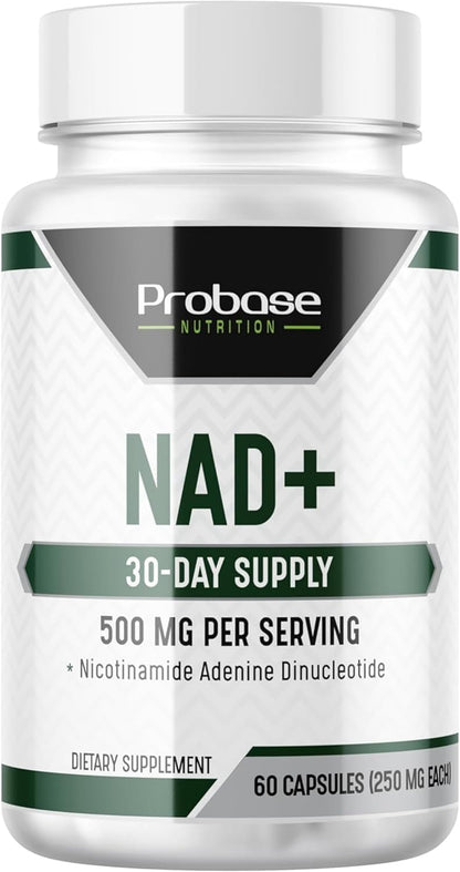 Probase Nutrition NAD Supplement 500mg – High Potency NAD+ Maximiser (30-Day Supply)
