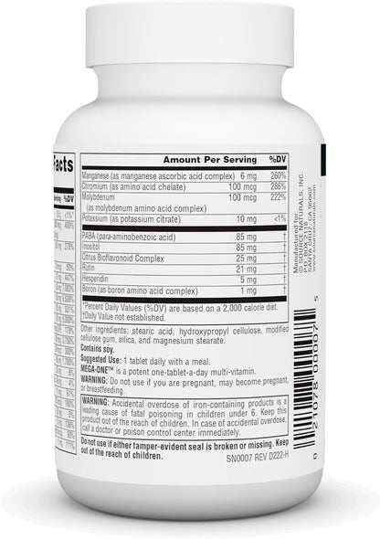 Source Naturals Mega-One Multivitamin with Minerals - 30 Tablets