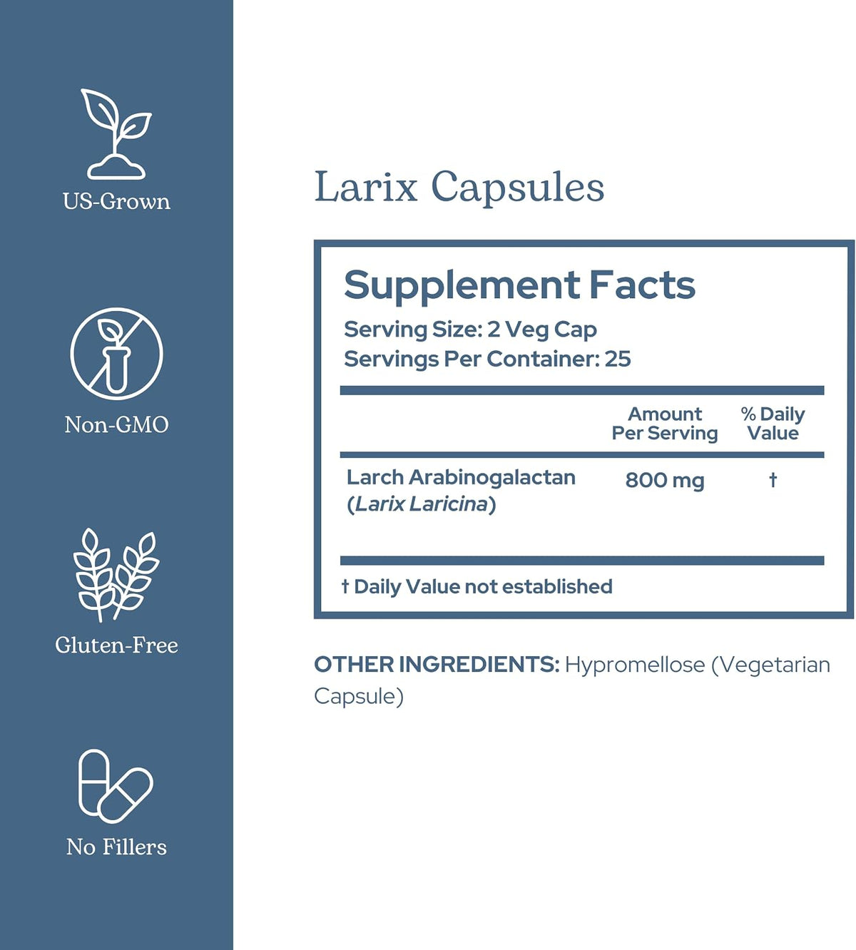 Eclectic Institute Non-GMO Larix Immune Support Capsules - görsel 2