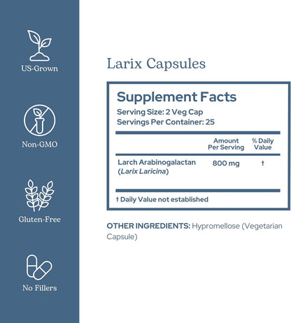Eclectic Institute Non-GMO Larix Immune Support Capsules