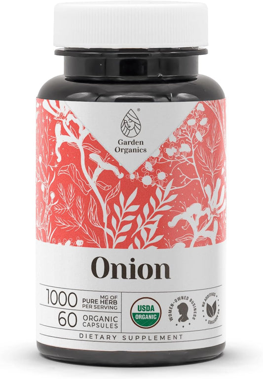 Onion USDA Organic 60 Capsules | High-Potency Natural Supplement | Certified Organic Vegetarian Capsules