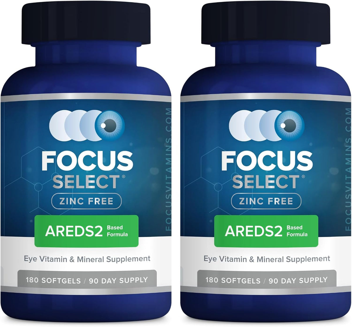 Focus Select Zinc Free Formula - AREDS2 Eye Supplement, 180 Softgels - görsel 7