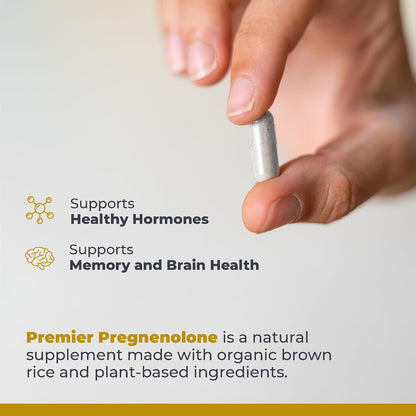Premier Research Labs Premier Pregnenolone - 100mg Food Supplement - 60 Vegetarian Capsules