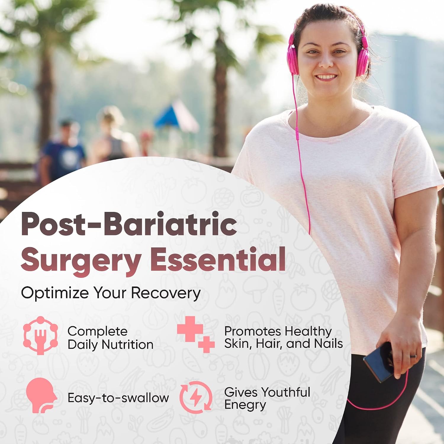 Kaitamin Bariatric Vitamins for Gastric Sleeve & Bypass with Iron, 60 Capsules - görsel 5