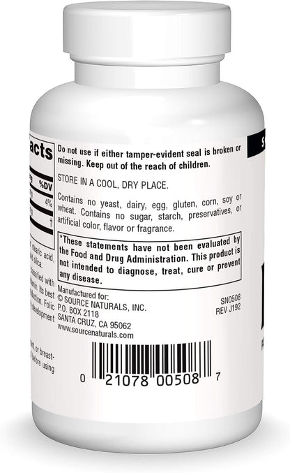 Source Naturals PABA, para-Aminobenzoic Acid, 100mg, 250 Tablets
