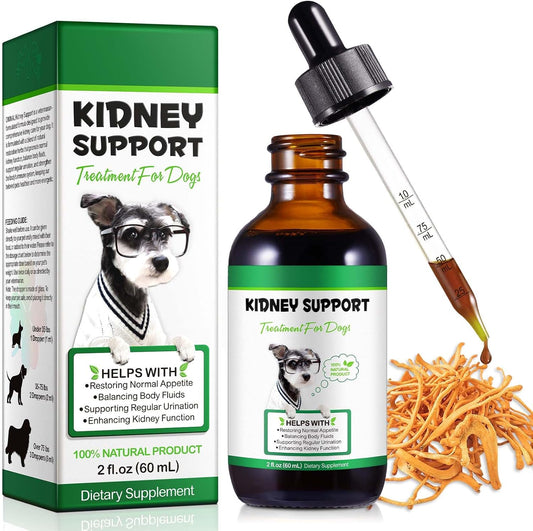 Kidney Support for Dogs - Herbal Liquid Drops, 60ml