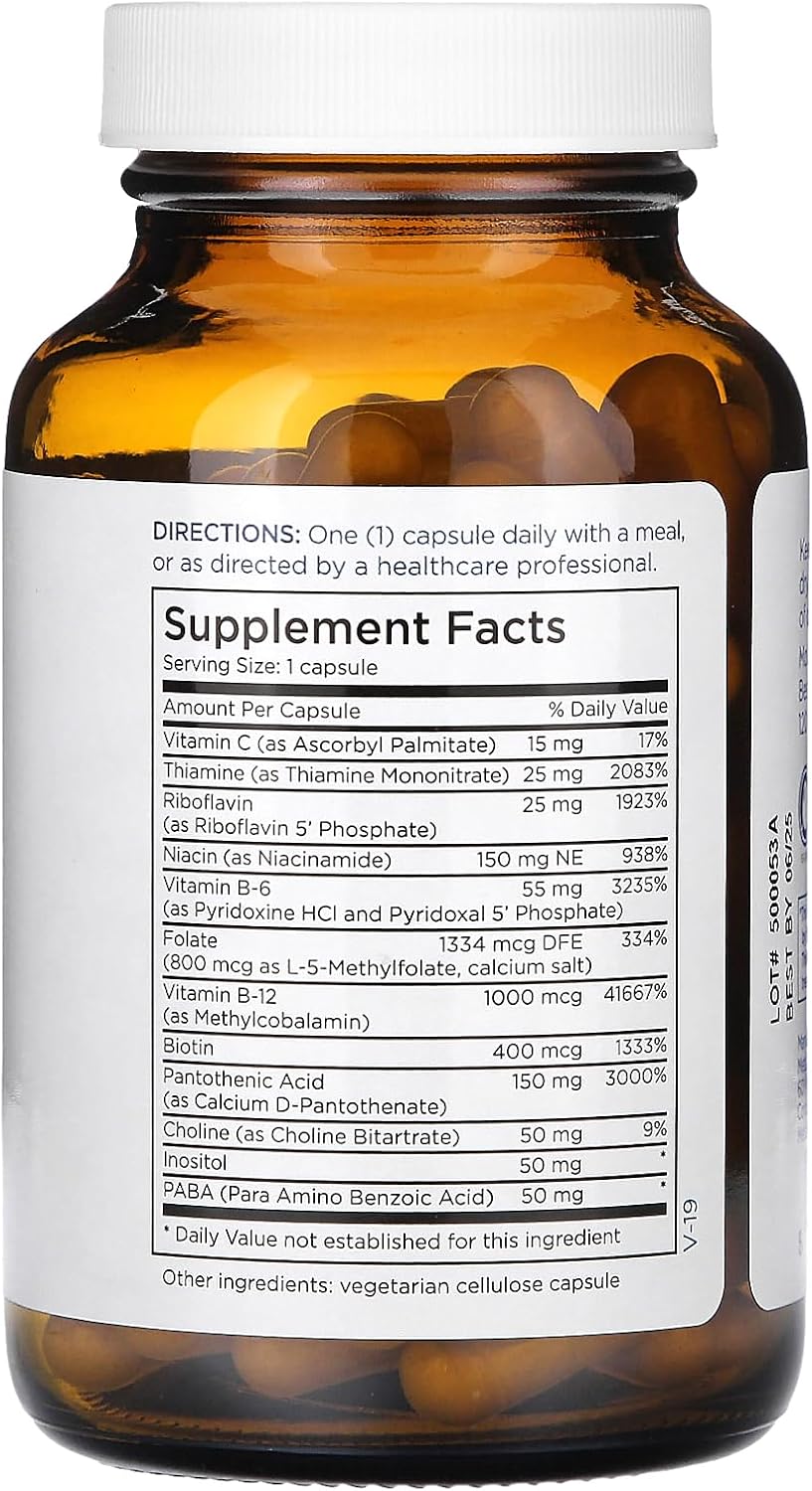Metabolic Maintenance B-Complex - Methylated B Vitamins with Choline & Inositol - 90 Capsules - görsel 2