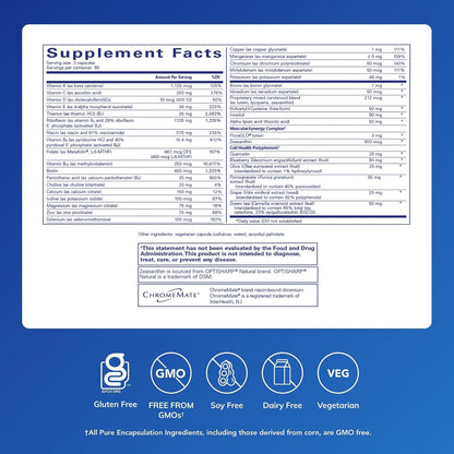Pure Encapsulations Polyphenol Nutrients – Hypoallergenic Multivitamin & Mineral Formula with Lutein, Zeaxanthin, and Polyphenol Blend, 180 Capsules