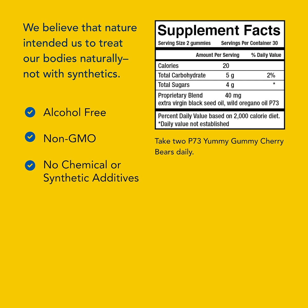 NORTH AMERICAN HERB & SPICE kid-e-kare Yummy Gummy Cherry Bears - 60 Real Cherry Gummies - Daily Immune Support for Children - With P73 Oreganol & Black Seed Oil - Non-GM - 30 Servings - görsel 4