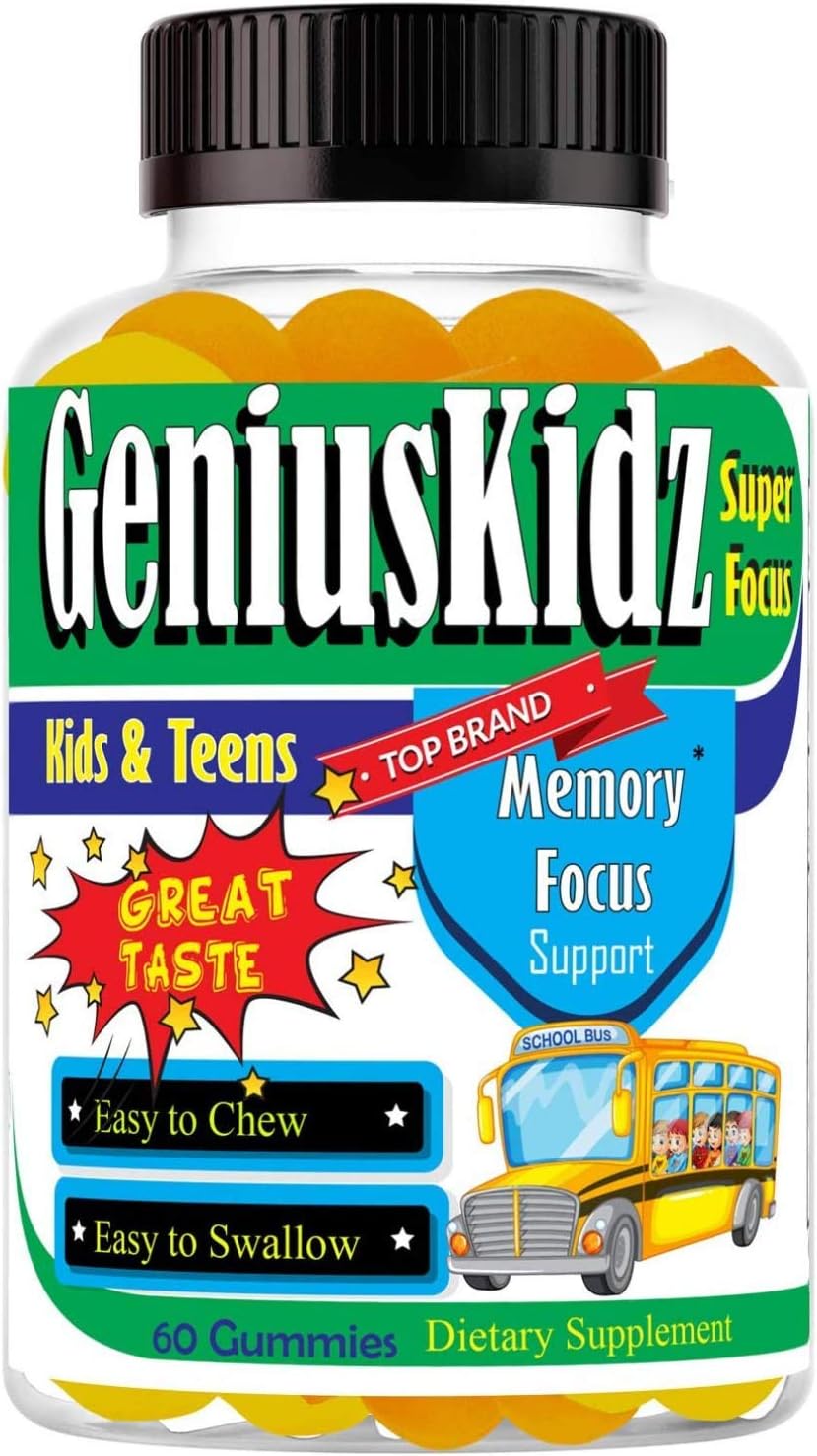 Brain Support Focus Gummies for Kids and Teens – Omega-3 DHA Supplement - görsel 1