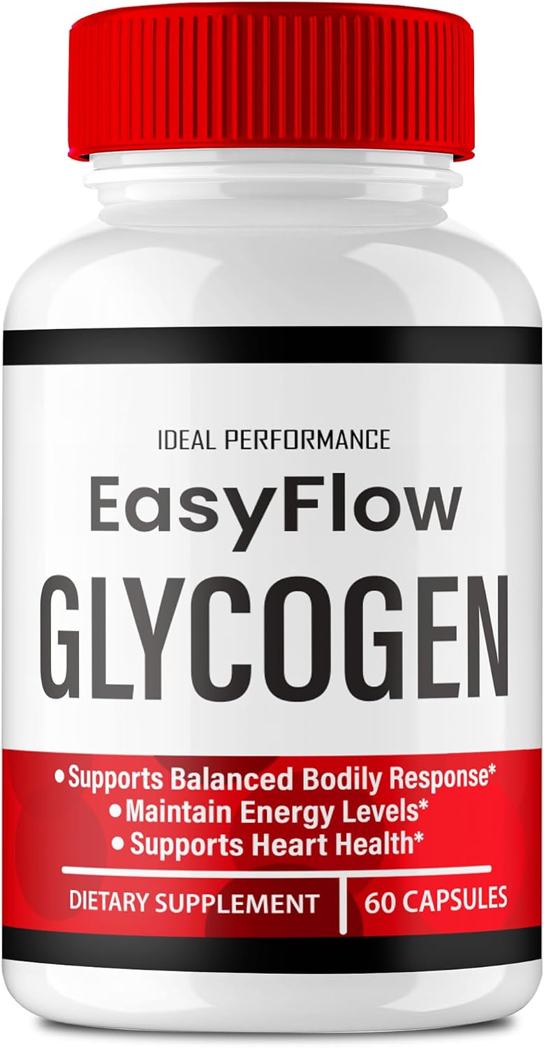 Easy Flow Glycogen Support Capsules – Official Formula Glycogen Support EasyFlow Pills, Maximum Strength, Glyco Optimiser for Overall Health (60 Capsules) - görsel 1