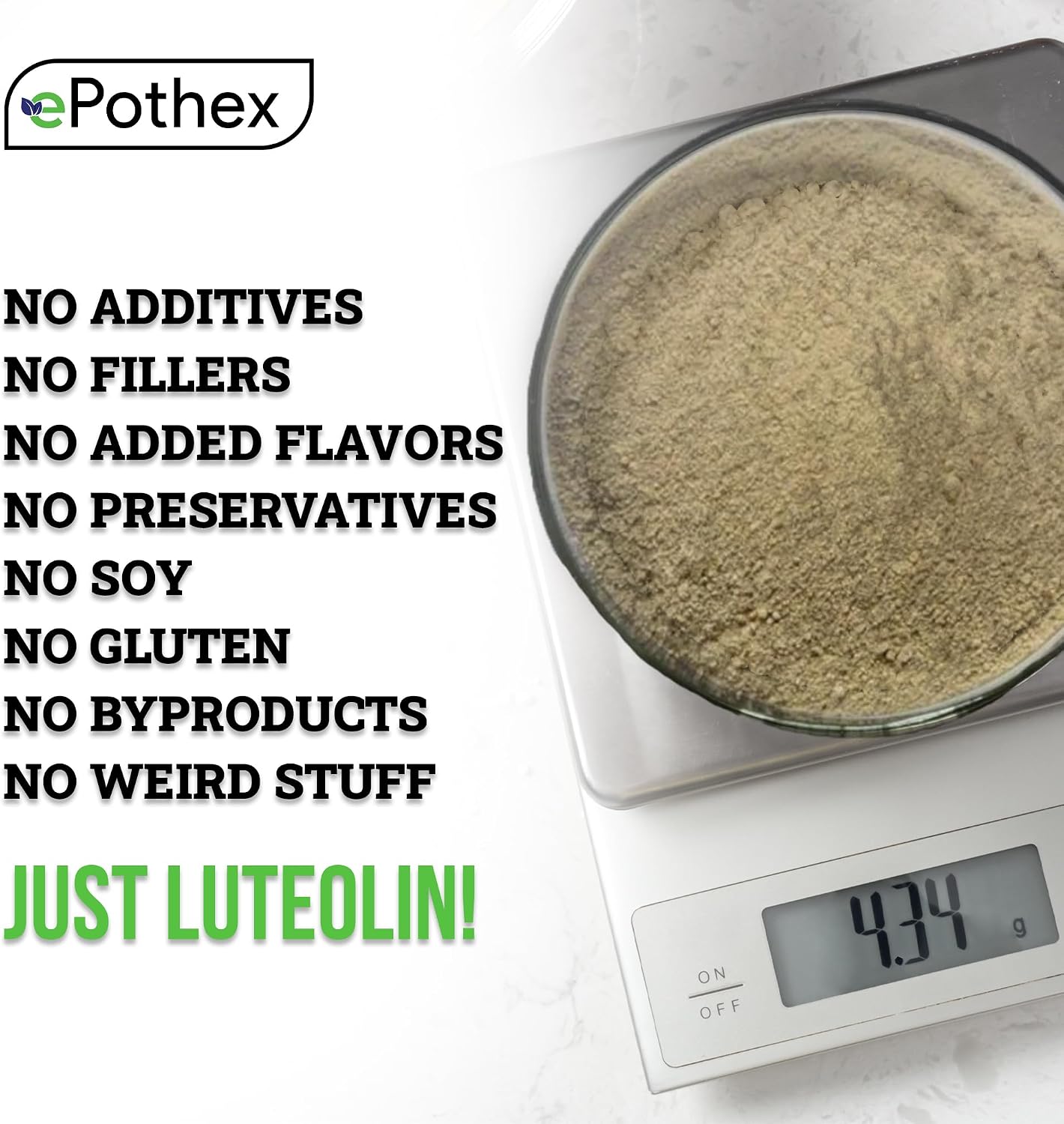 ePothex Pure Luteolin Powder 24g - görsel 2