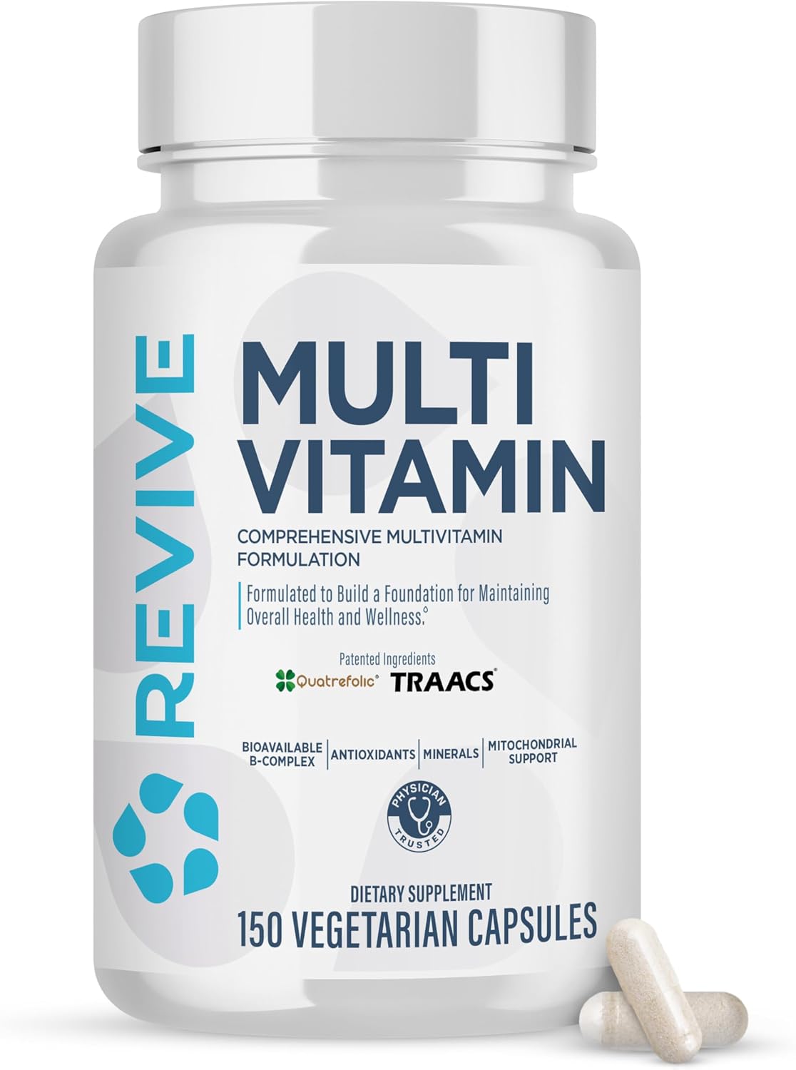 Revive MD Multivitamin Food Supplement for Men & Women (150 Capsules, 30-Day Supply) - görsel 1