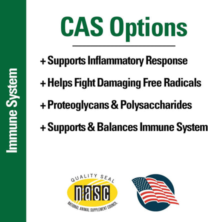 CAS Options Extra Strength Immune Support for Dogs, Cats – Pet Health Supplement, Dog Antioxidant Care – Extra-Strength Dog Supplement Formula – 120 Soft Chews