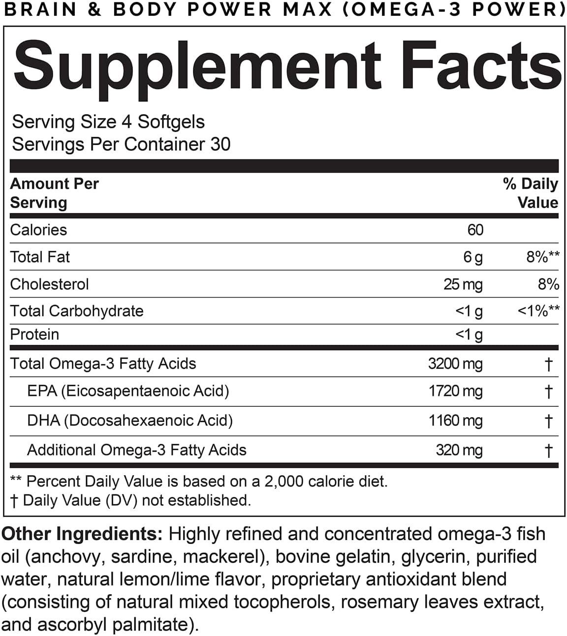 Dr. Amen brainMD Brain & Body Power Max - 420 Capsules - Complete Wellness Support Supplement - görsel 6