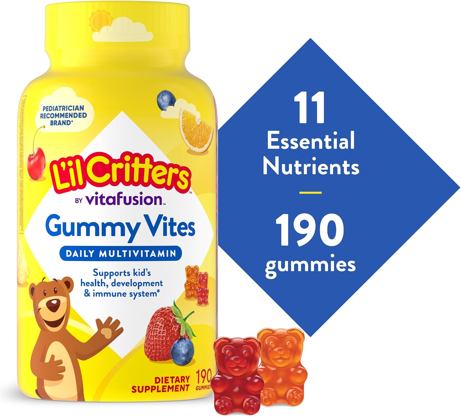 L'il Critters Gummy Vites Kids Multivitamin | 190 Gummies - görsel 10