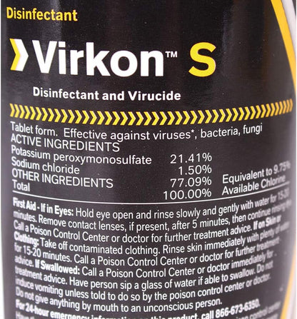 DuPont Virkon S, 9 oz, 50 Tablets