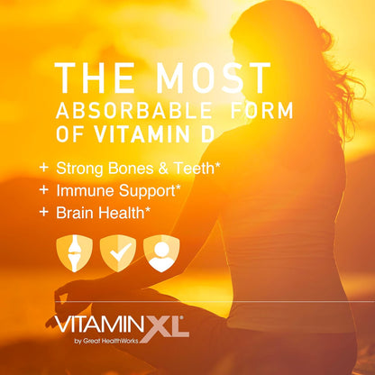 OmegaXL VitaminXL D3 High Strength Vitamin D 5000 IU - 30 Softgels
