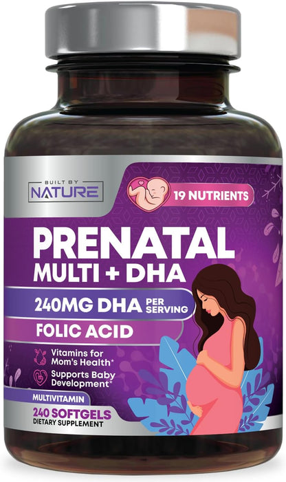 Built by Nature Prenatal Vitamins for Women - 120 Softgels