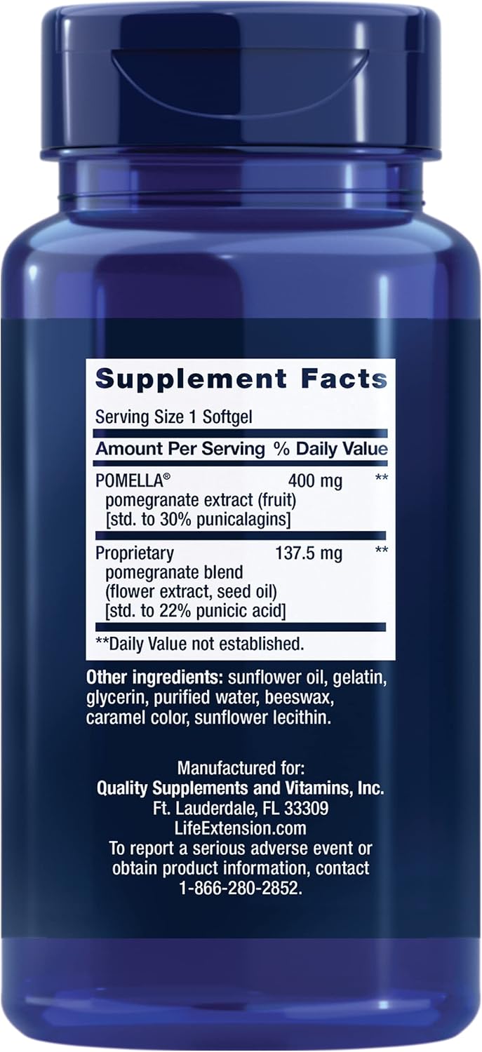 Life Extension Pomegranate Complete - 30 Softgels - görsel 2