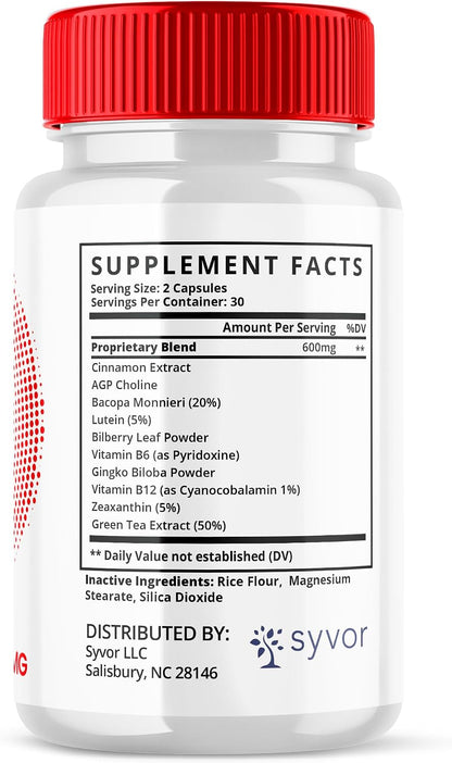 Glyco Sync Capsules – Advanced Balance Supplement, All-Natural Sugar Support with Cinnamon Extract (5 Pack, 300 Capsules)