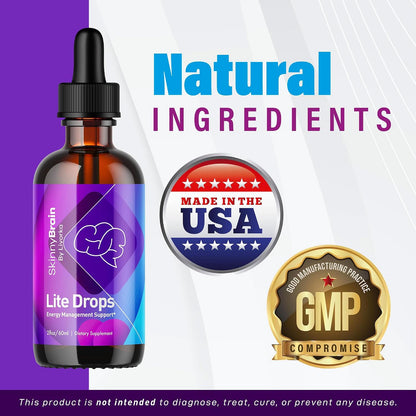 (2 Pack) Skinny Brain Liquid Drops, Skinny Brain Mineral Drops – 2 Bottles for 60 Days