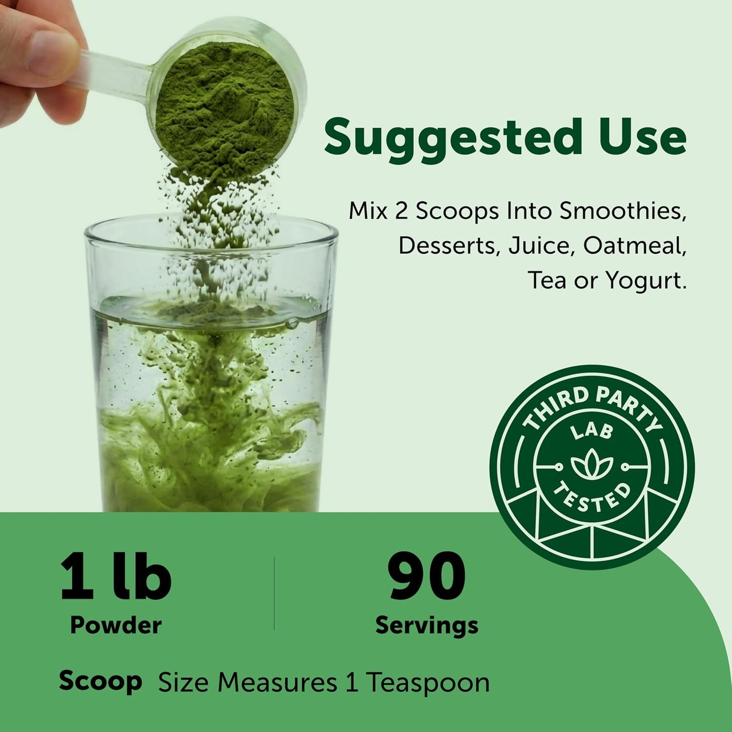 Micro Ingredients Organic Broccoli Powder, 454g | Raw Broccoli Powder | for Smoothies, Drinks & Recipes | USDA Organic, Non-GMO, Gluten-free, Vegan Friendly - görsel 4