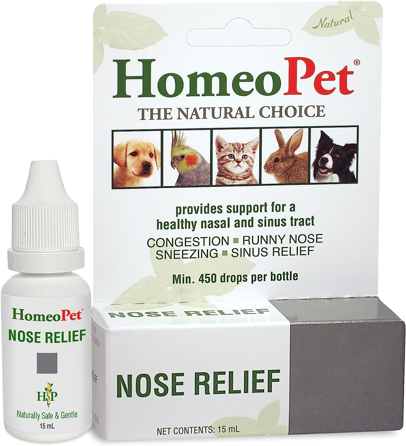 Dog Homeopet Nose Relief - Homeopathic Nasal Support for Dogs, Cats & More (15 ml) - görsel 2