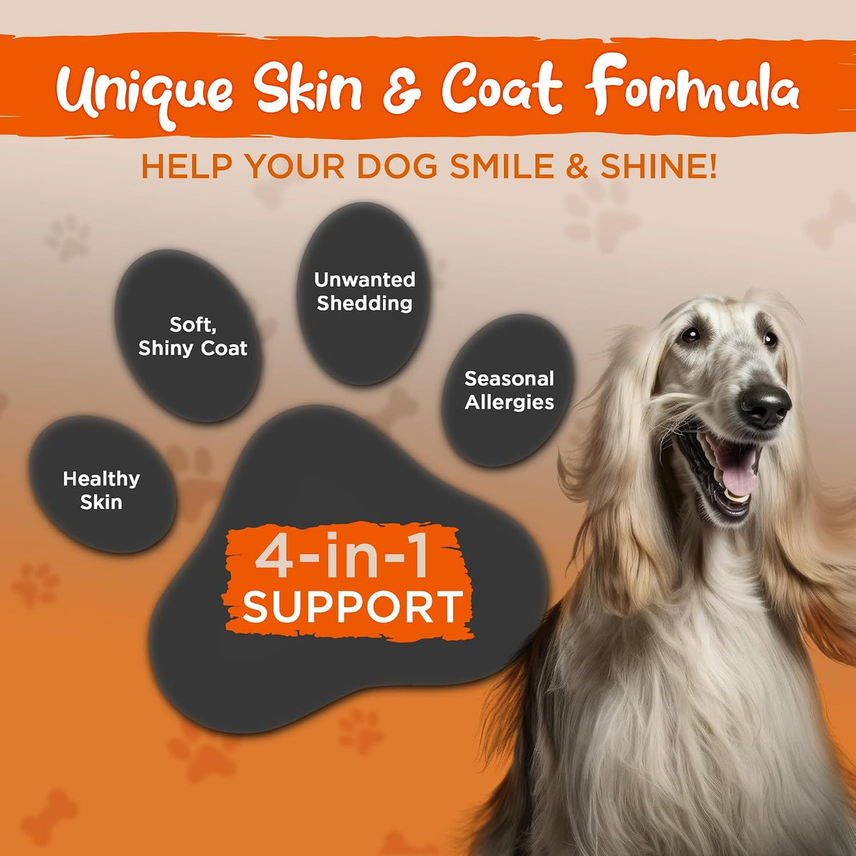 Vital Planet Skin & Coat Supplement for Dogs with Omega-3, Choline & Inositol - 60 Chewable Tablets – Image 4