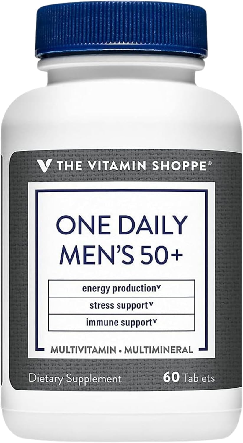 The Vitamin Shoppe One Daily Men's 50+ Multivitamin, 60 Tablets - görsel 1