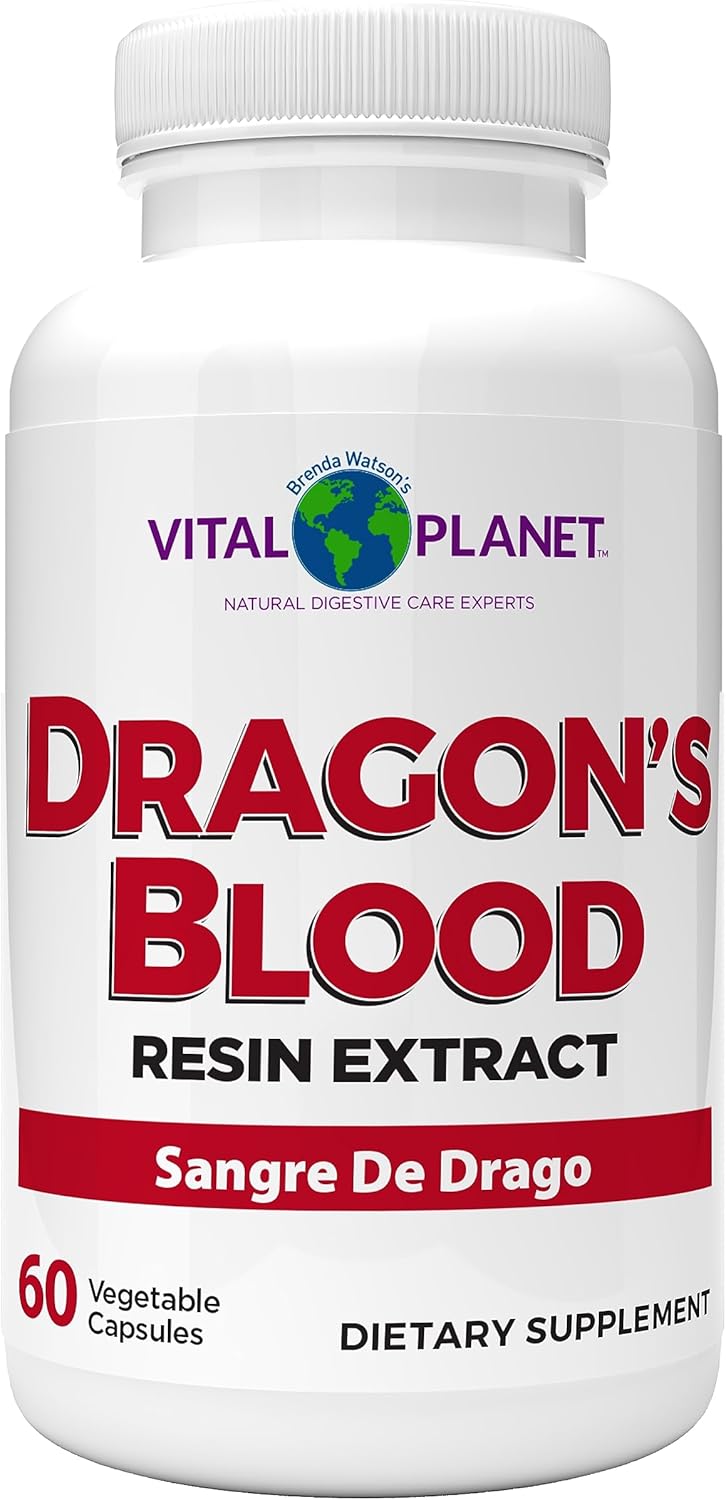 Vital Planet Dragon's Blood Resin Extract – 500mg, 60 Capsules - görsel 1