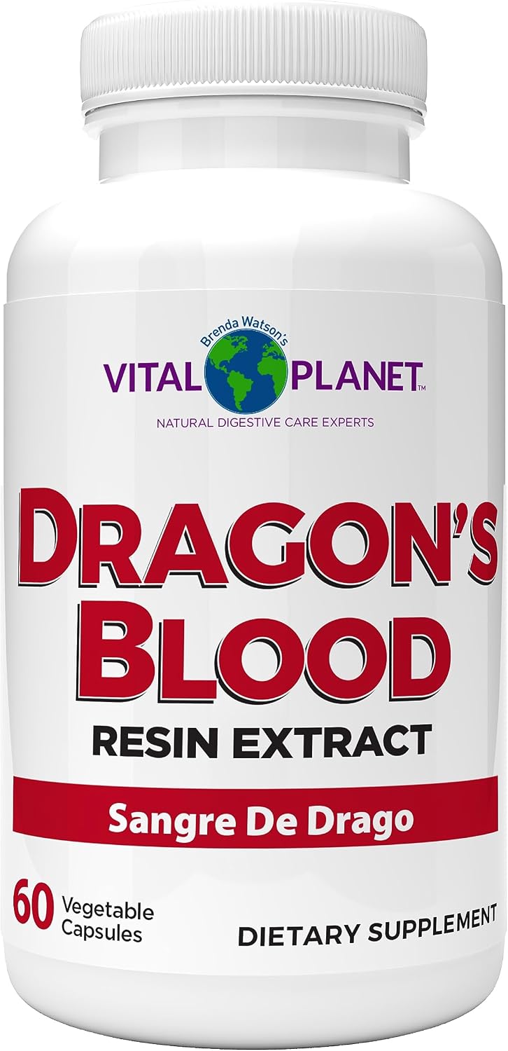 Vital Planet Dragon's Blood Resin Extract – 500 mg, 60 Vegetarian Capsules (2-Pack) - görsel 7