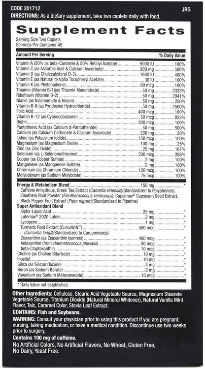 GNC Mega Men Energy & Metabolism Multivitamin, 90 Tablets