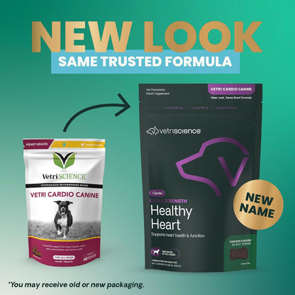 VetriScience Extra Strength Healthy Heart Chews for Dogs
