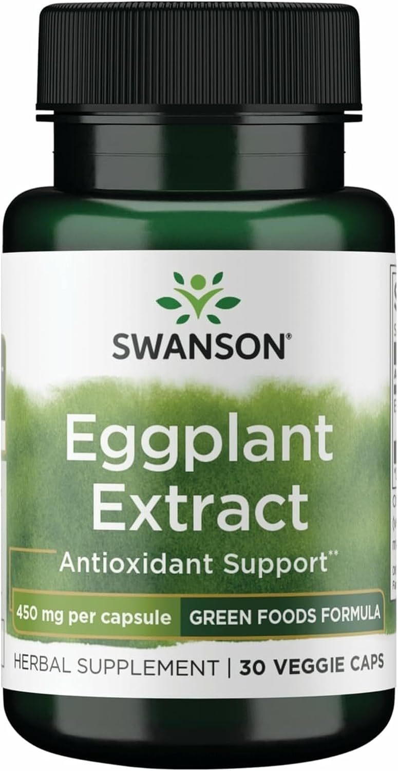 Swanson Eggplant Extract 20:1, 450 mg, 30 Veg Capsules (Pack of 2) - görsel 7