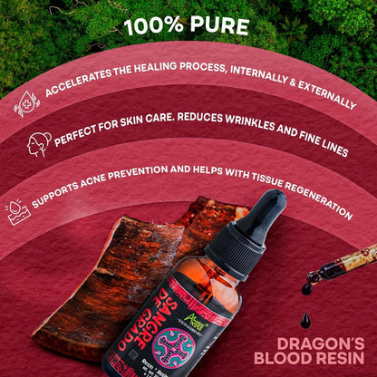 Amazon Andes Dragon's Blood Organic Liquid Extract - Sangre de Drago Sap, 30ml (1 fl oz)
