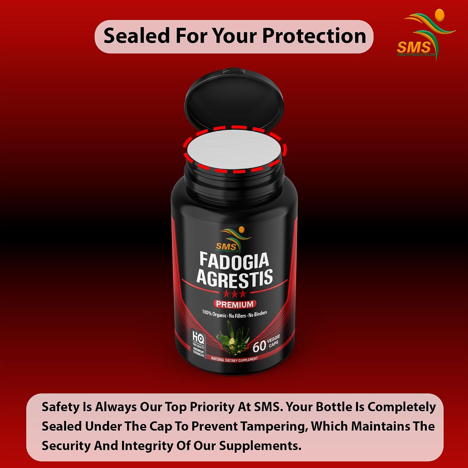 Fadogia Agrestis Extract Pills (Maximum Strength) 1,000mg Servings – 60 Vegetable Capsules - görsel 5