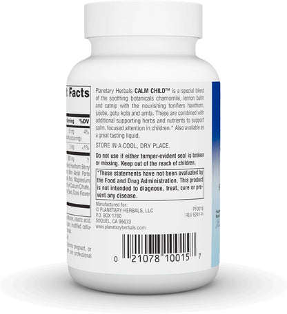 Planetary Herbals Calm Child for Active Children - 72 Tablets