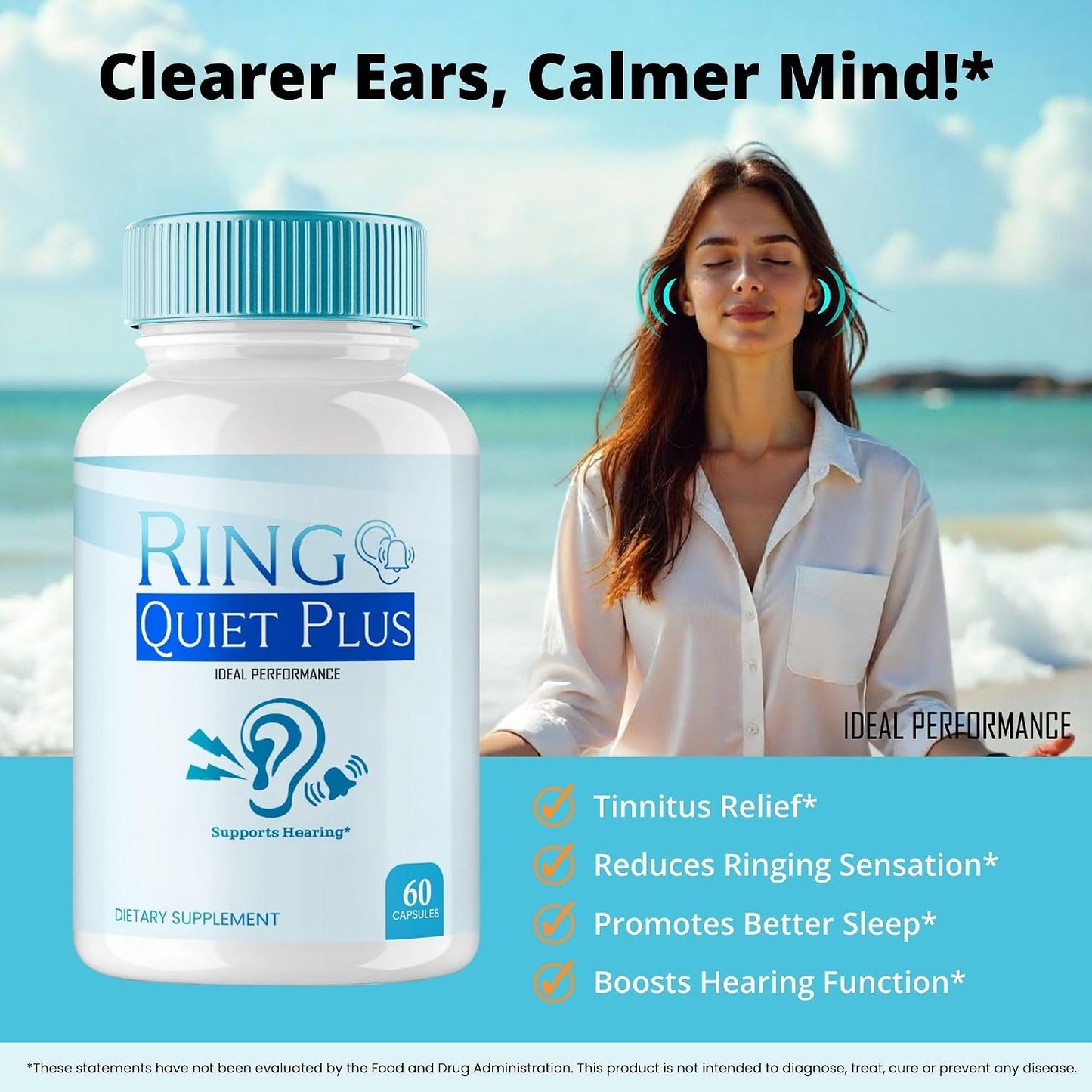 Ring Quiet Plus Tinnitus Relief for Ringing Ears Capsules (60 Capsules) - görsel 6