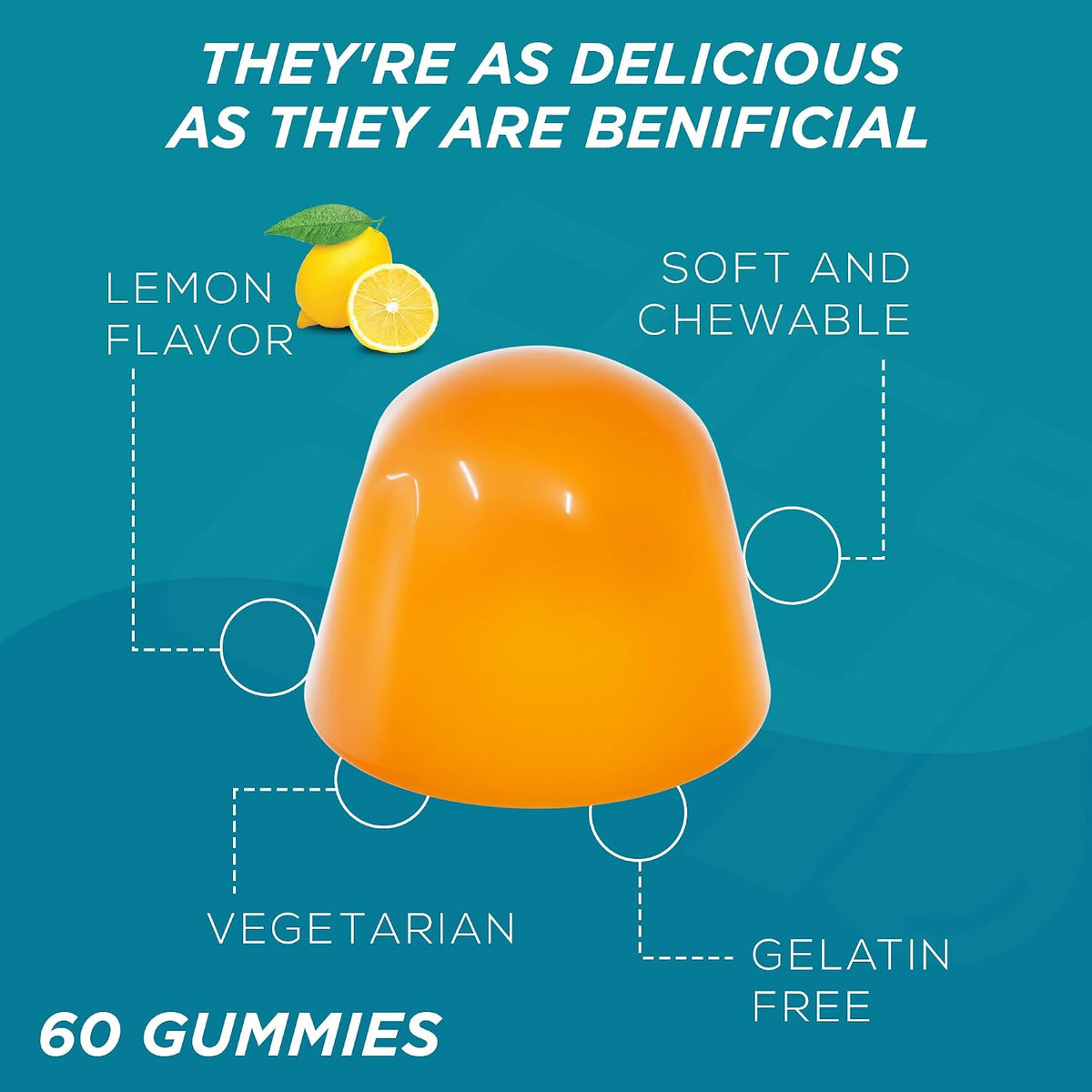 Biotin Gummies with Vitamin C, E, Collagen, and Zinc – Hair, Skin & Nails Support – 60 Gummies - görsel 6