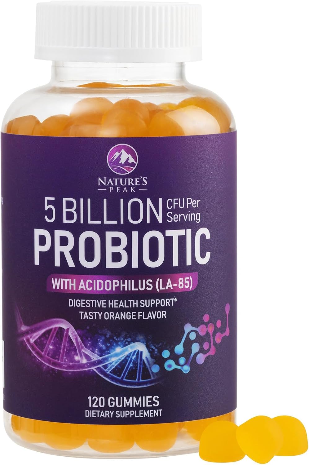 Probiotic Gummies - 6 Premium Probiotic Strains - Daily Gut Health Supplement for Women, Men & Teenagers - 120 Gummies - görsel 1