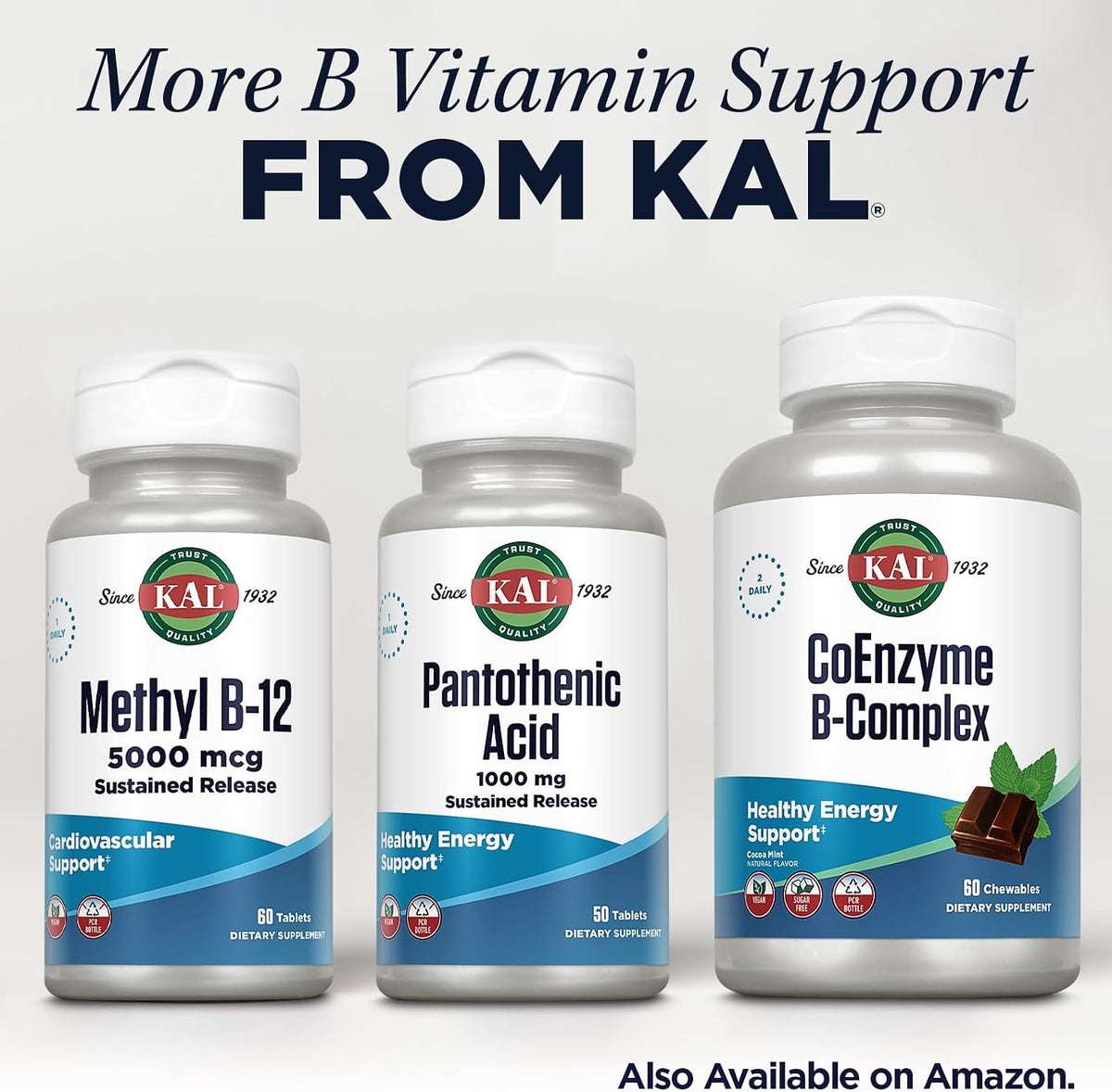 KAL Pantothenic Acid 1000mg – Sustained Release Vitamin B5 (Vegan, 50 Tablets) - görsel 6
