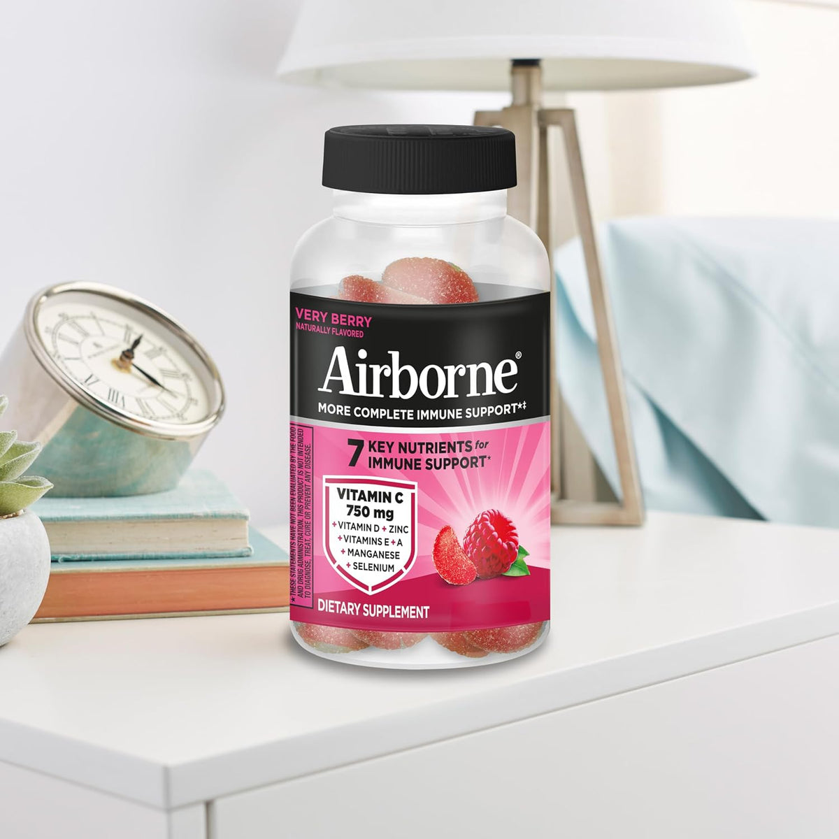 Airborne Vitamin C 1000mg Gummies, Very Berry - 21 Count - görsel 9