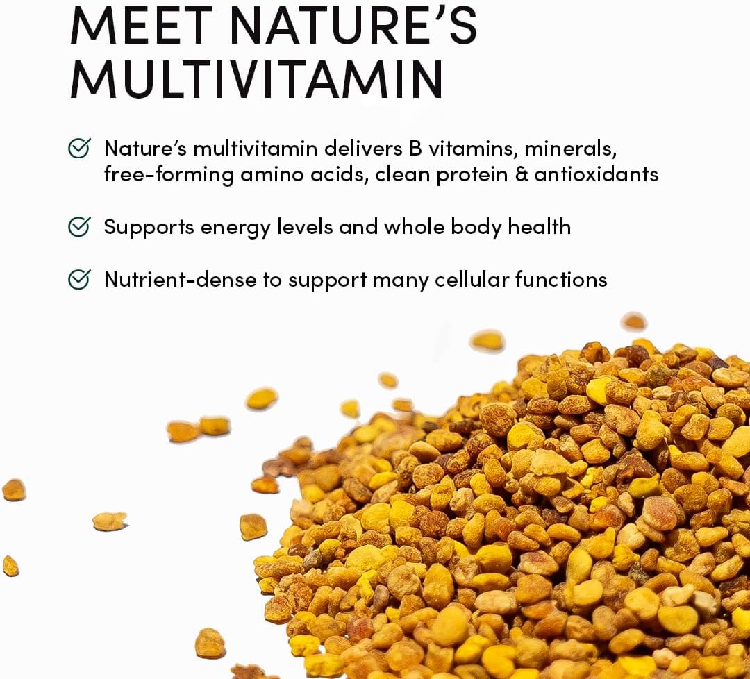 Beekeeper's Naturals - 100% Raw Bee Pollen Granules, Naturally Preserved Enzymes, Source of Vitamin B, Minerals, Amino Acids & Protein - Paleo & Keto Friendly, Gluten-free (5.2 oz) - görsel 4