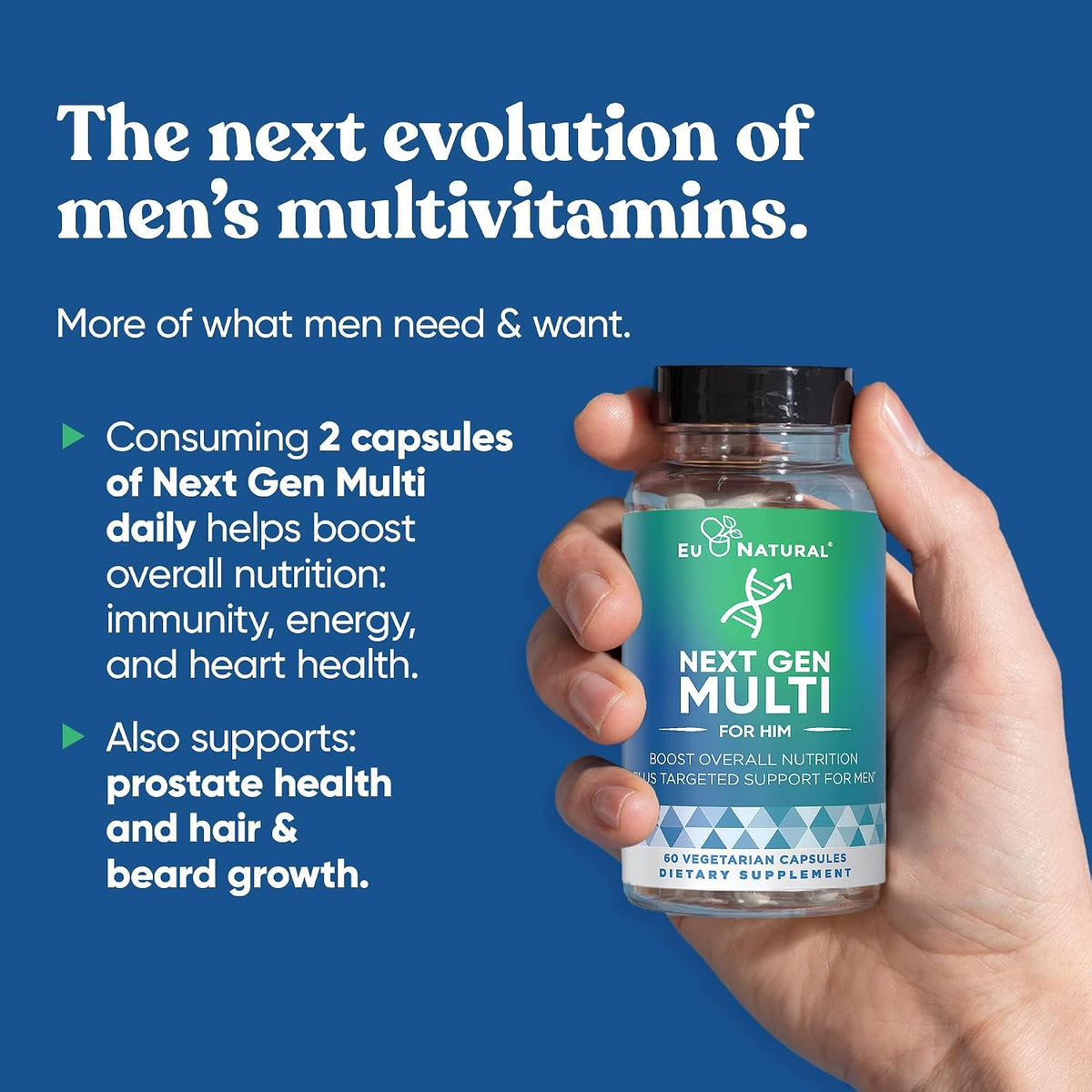Next Gen Multi for Him Advanced Men’s Multivitamin – 26-in-1 Multiblend – 60 Vegetarian Capsules - görsel 2