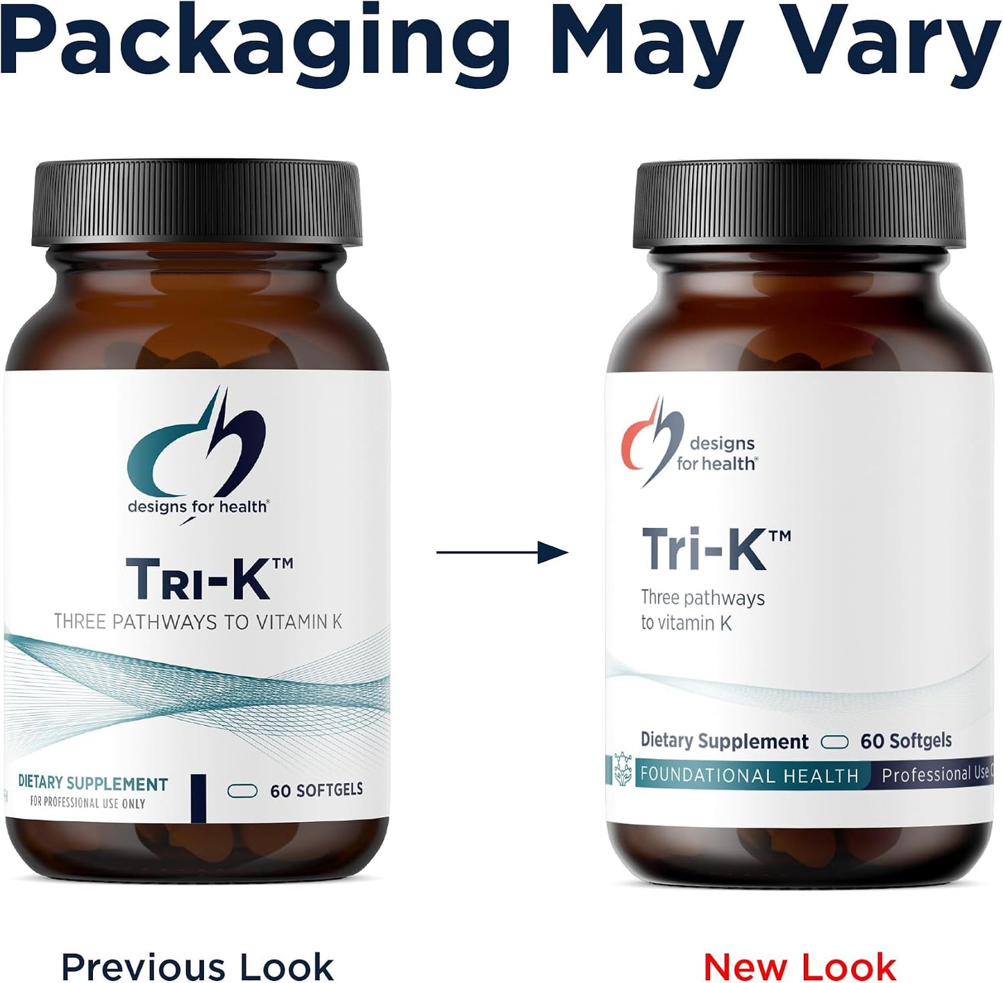 Designs for Health TRI-K - Three Forms of Vitamin K plus GG, High Potency Supplement - 2000mcg Vitamin K1, 500mcg K2 MK-4 - Non-GMO and Gluten Free (60 Softgels) - görsel 4