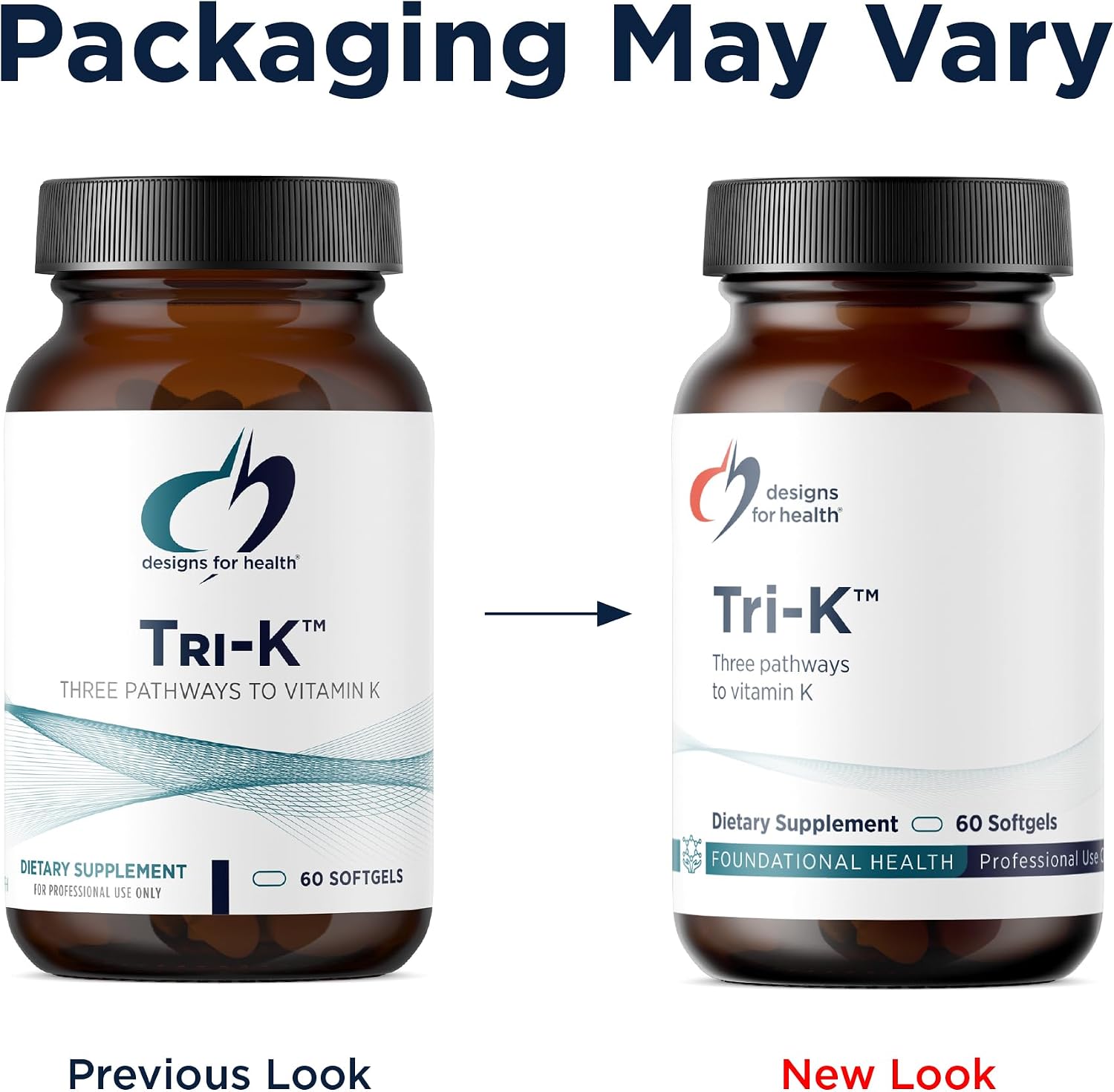 Designs for Health TRI-K - Three Forms of Vitamin K plus GG, High Potency Supplement - 2000mcg Vitamin K1, 500mcg K2 MK-4 - Non-GMO and Gluten Free (60 Softgels) - görsel 4