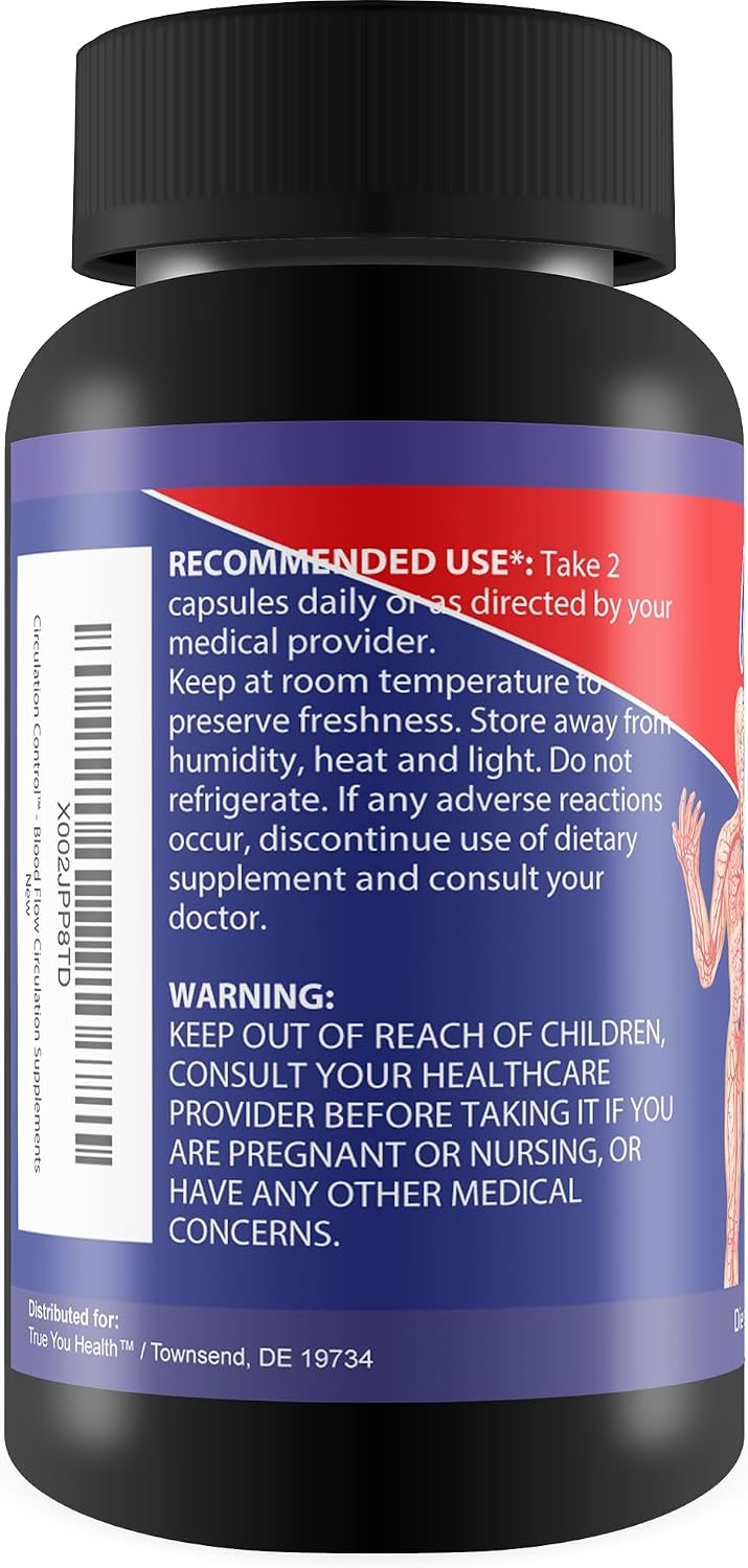 Circulation Control – Blood Flow Supplement with L-Arginine – True You Health - görsel 3